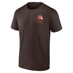 Cleveland Browns Repeat Stats T-Shirt Brown