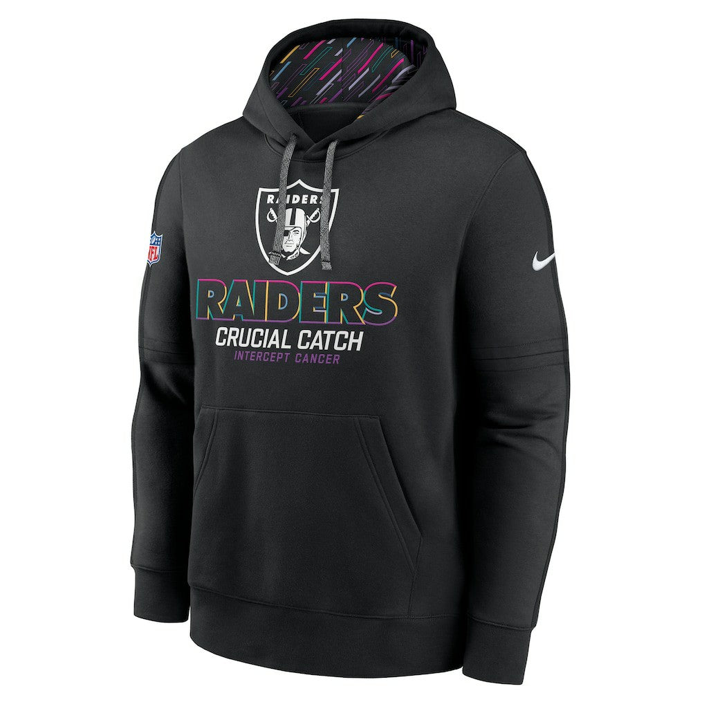 Las Vegas Raiders 2024 NFL Crucial Catch Club Pullover Hoodie Black
