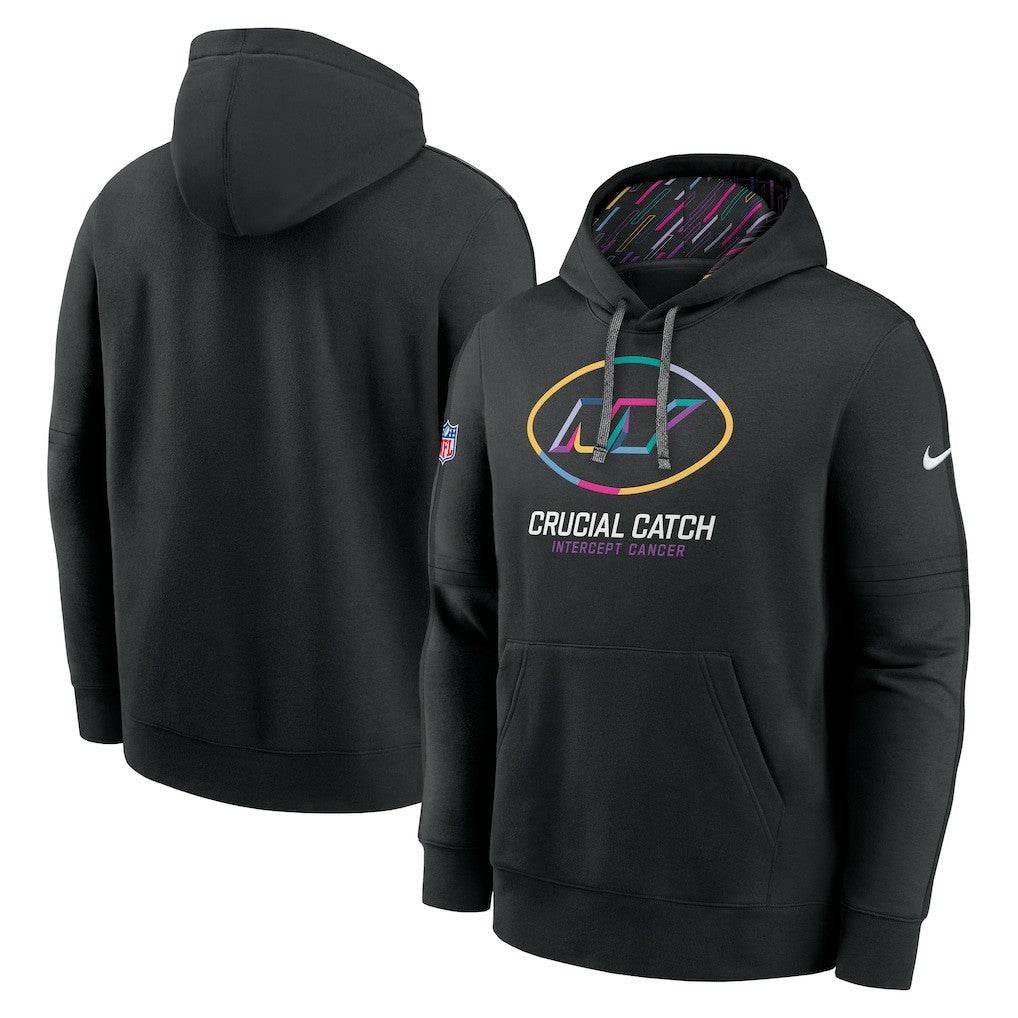 New York Jets 2024 NFL Crucial Catch Club Pullover Hoodie Black