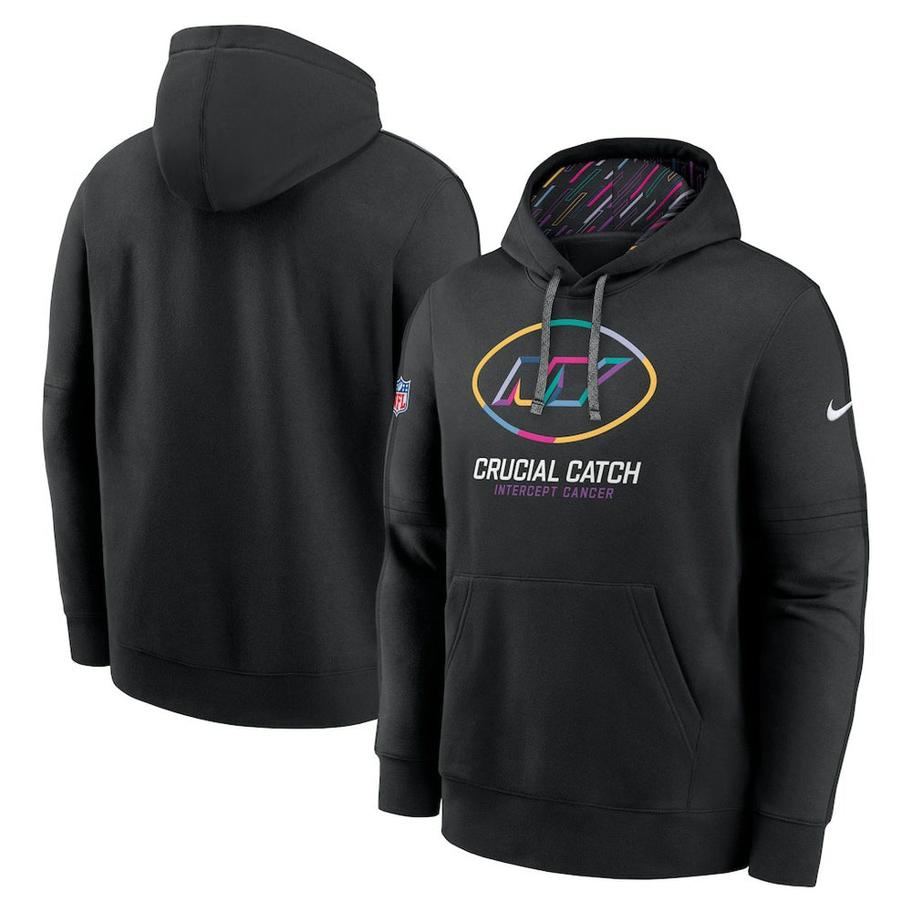 New York Jets 2024 NFL Crucial Catch Club Pullover Hoodie Black