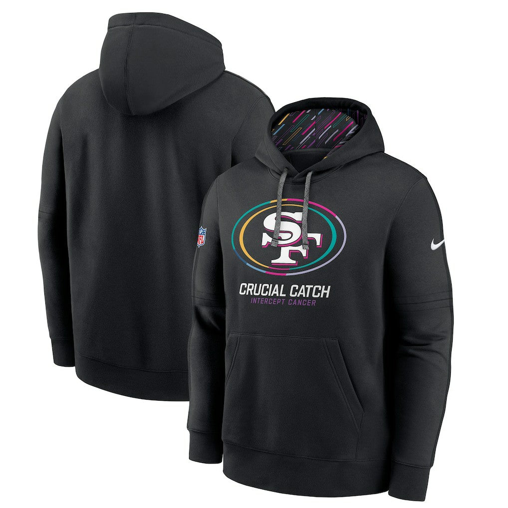 San Francisco 49ers 2024 NFL Crucial Catch Big & Tall Club Pullover Hoodie Black