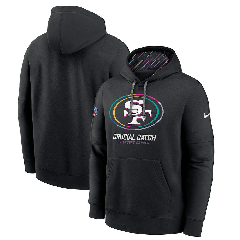 San Francisco 49ers 2024 NFL Crucial Catch Big & Tall Club Pullover Hoodie Black