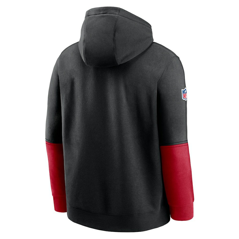 Atlanta Falcons 2024 Sideline Club Pullover Hoodie Black