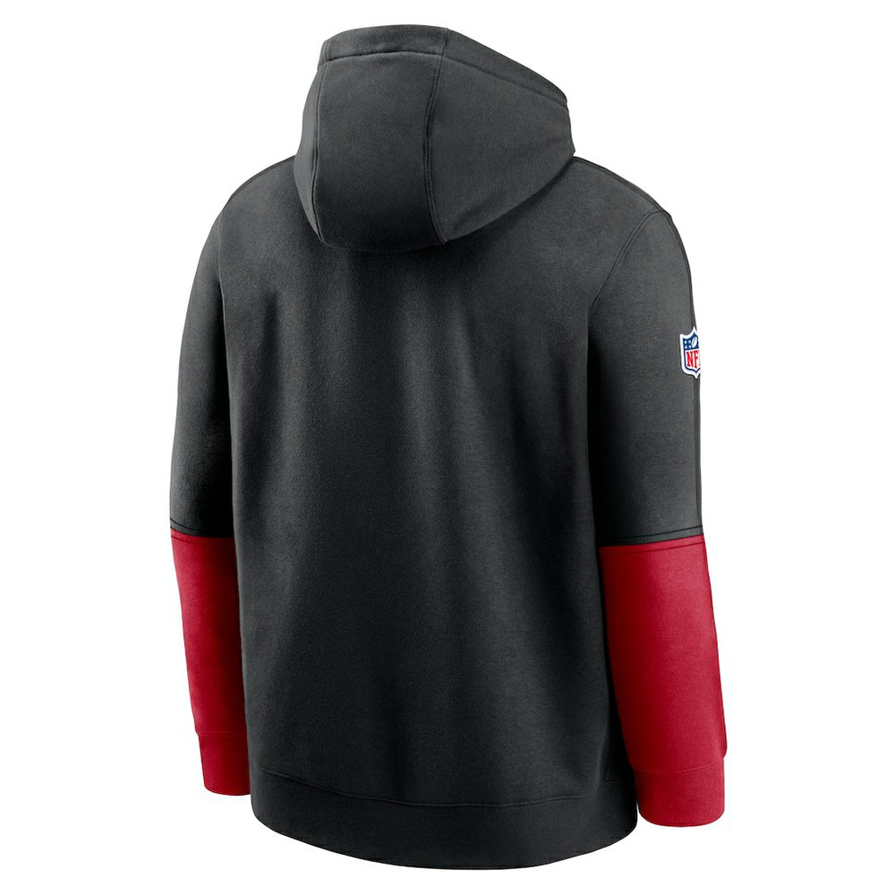 Atlanta Falcons 2024 Sideline Club Pullover Hoodie Black