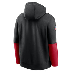 Atlanta Falcons 2024 Sideline Club Pullover Hoodie Black