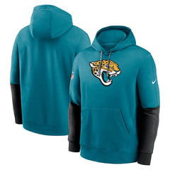 Jacksonville Jaguars 2024 Sideline Club Pullover Hoodie Teal