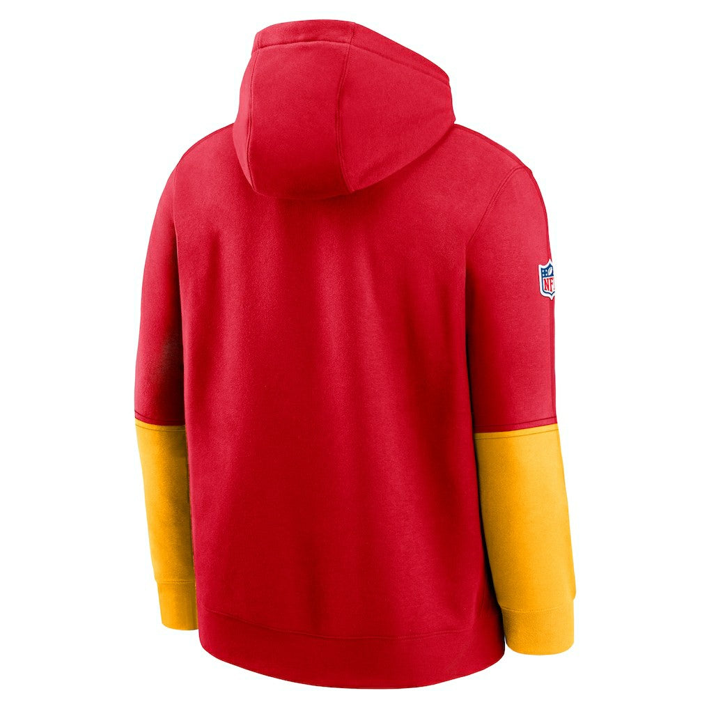 Kansas City Chiefs 2024 Sideline Club Pullover Hoodie Red