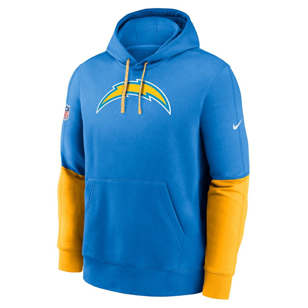 Los Angeles Chargers 2024 Sideline Club Pullover Hoodie Powder Blue