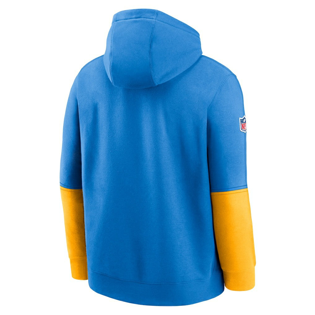 Los Angeles Chargers 2024 Sideline Club Pullover Hoodie Powder Blue