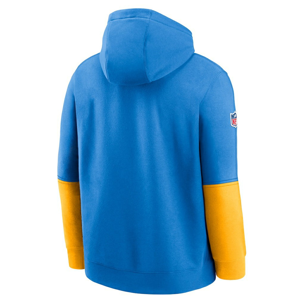 Los Angeles Chargers 2024 Sideline Club Pullover Hoodie Powder Blue