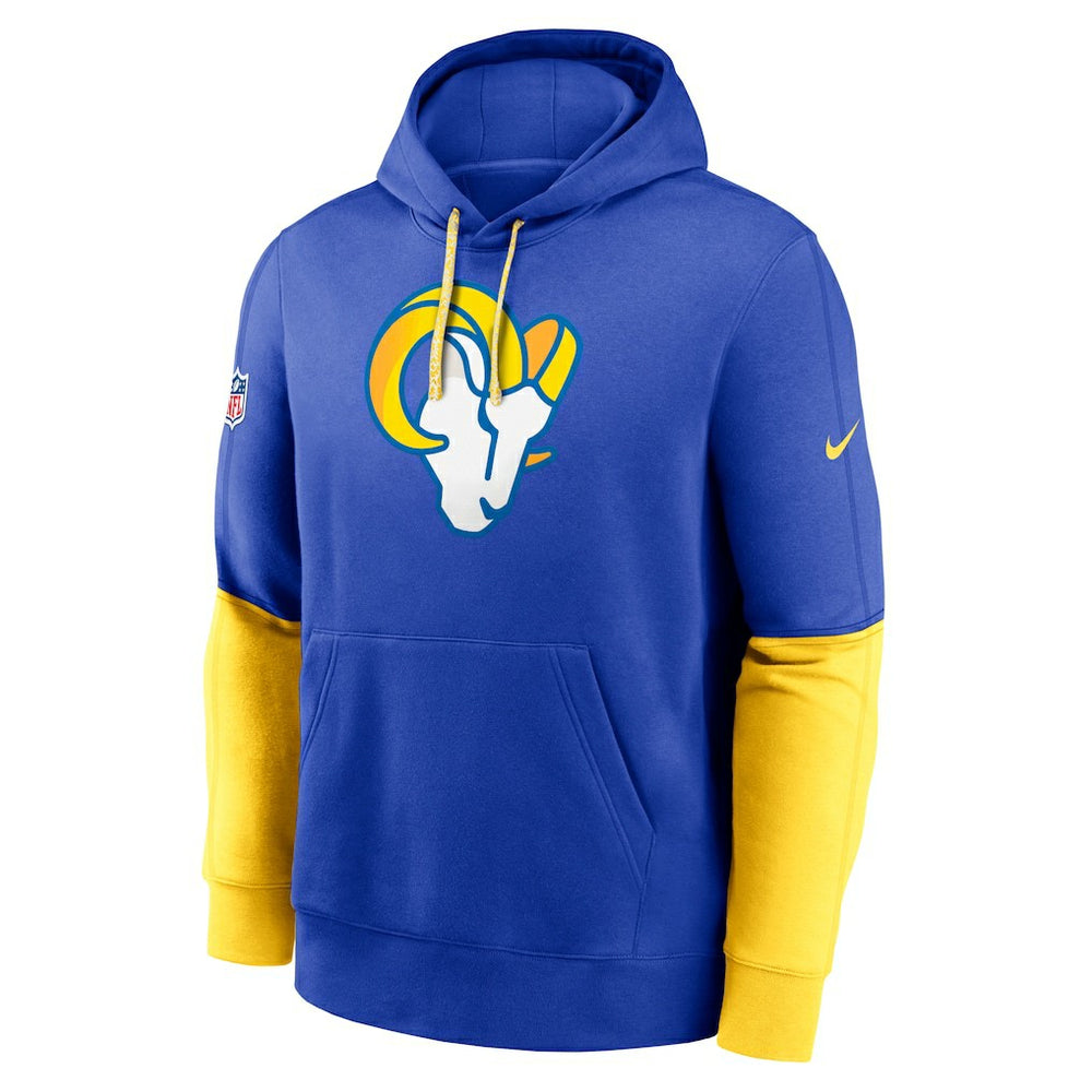 Los Angeles Rams 2024 Sideline Club Pullover Hoodie Royal