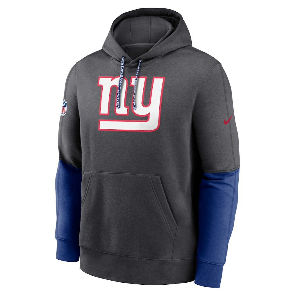 New York Giants 2024 Sideline Club Pullover Hoodie Anthracite