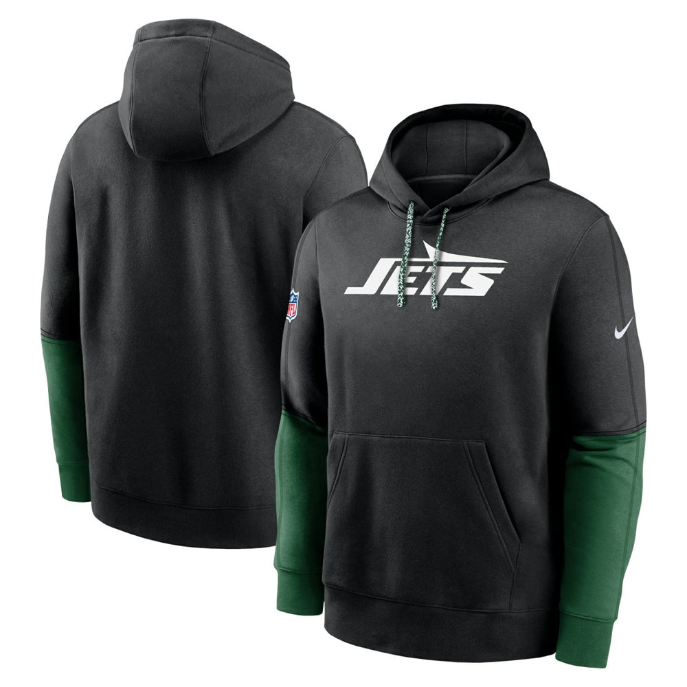 New York Jets 2024 Sideline Club Pullover Hoodie Black