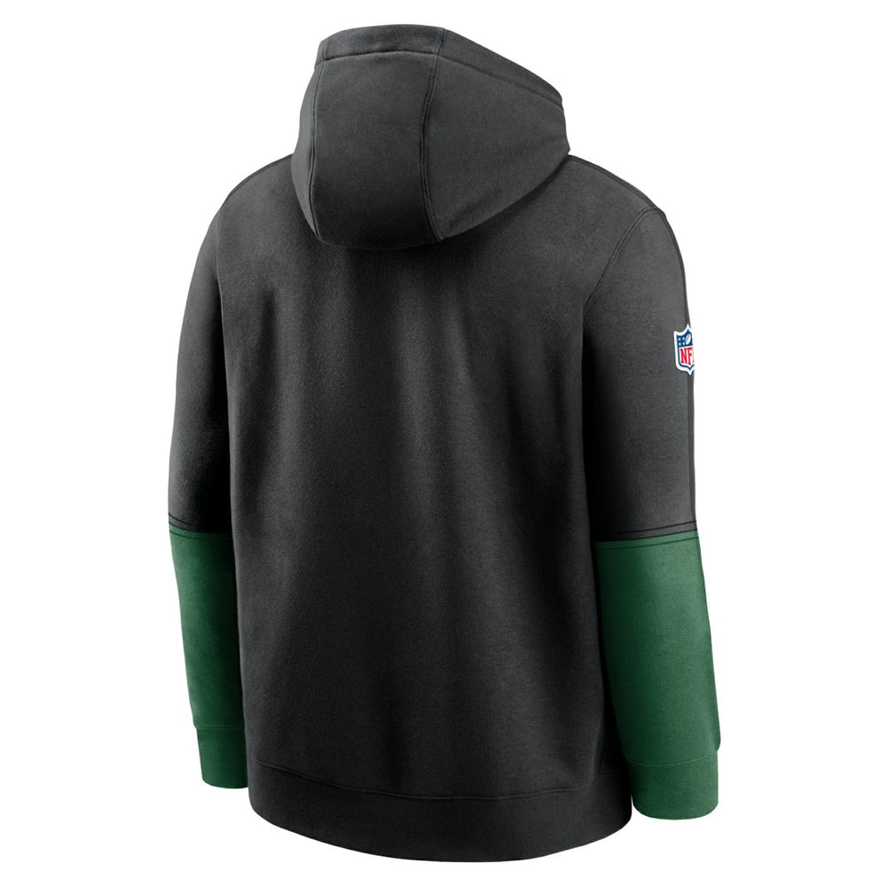 New York Jets 2024 Sideline Club Pullover Hoodie Black