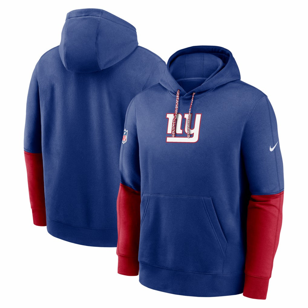 New York Giants 2024 Sideline Club Pullover Hoodie Royal