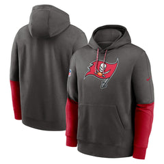 Tampa Bay Buccaneers 2024 Sideline Club Pullover Hoodie Pewter