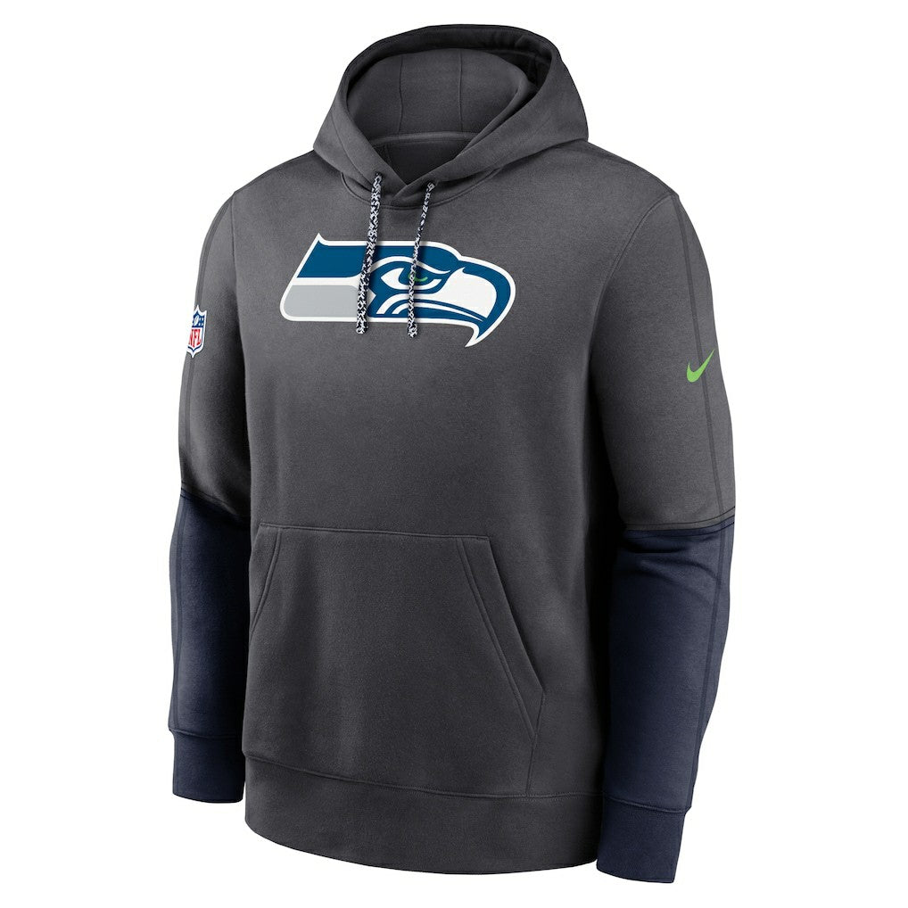 Seattle Seahawks 2024 Sideline Club Pullover Hoodie Anthracite