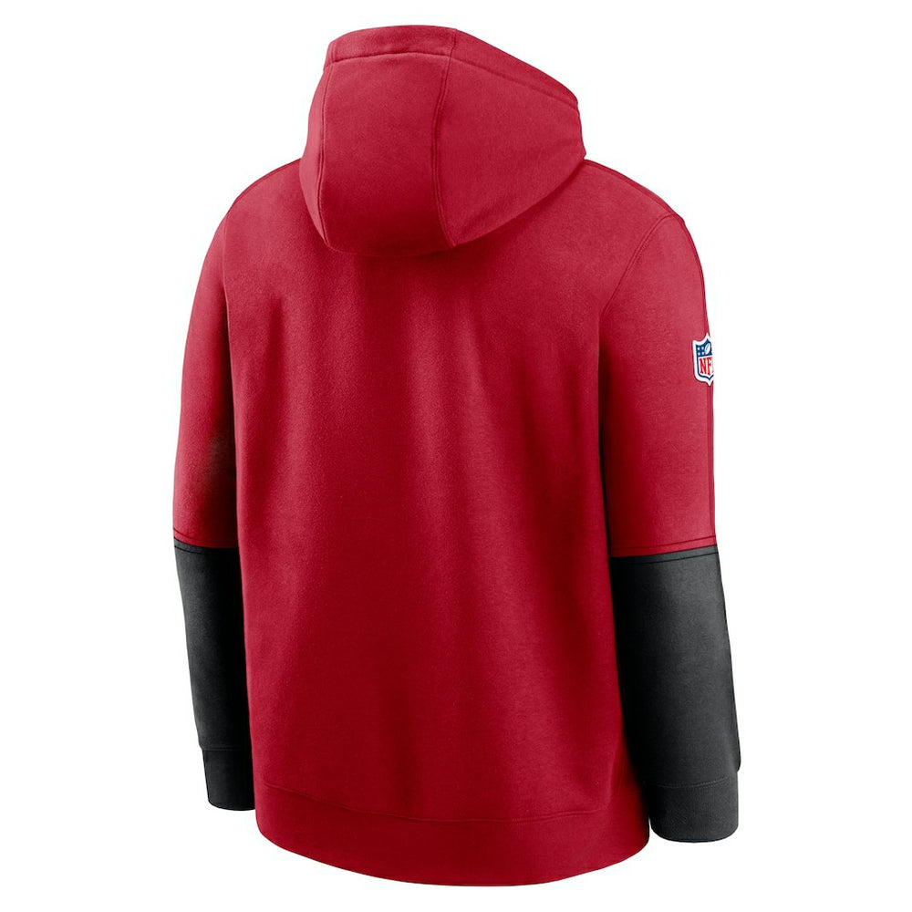 San Francisco 49ers 2024 Sideline Club Pullover Hoodie Scarlet