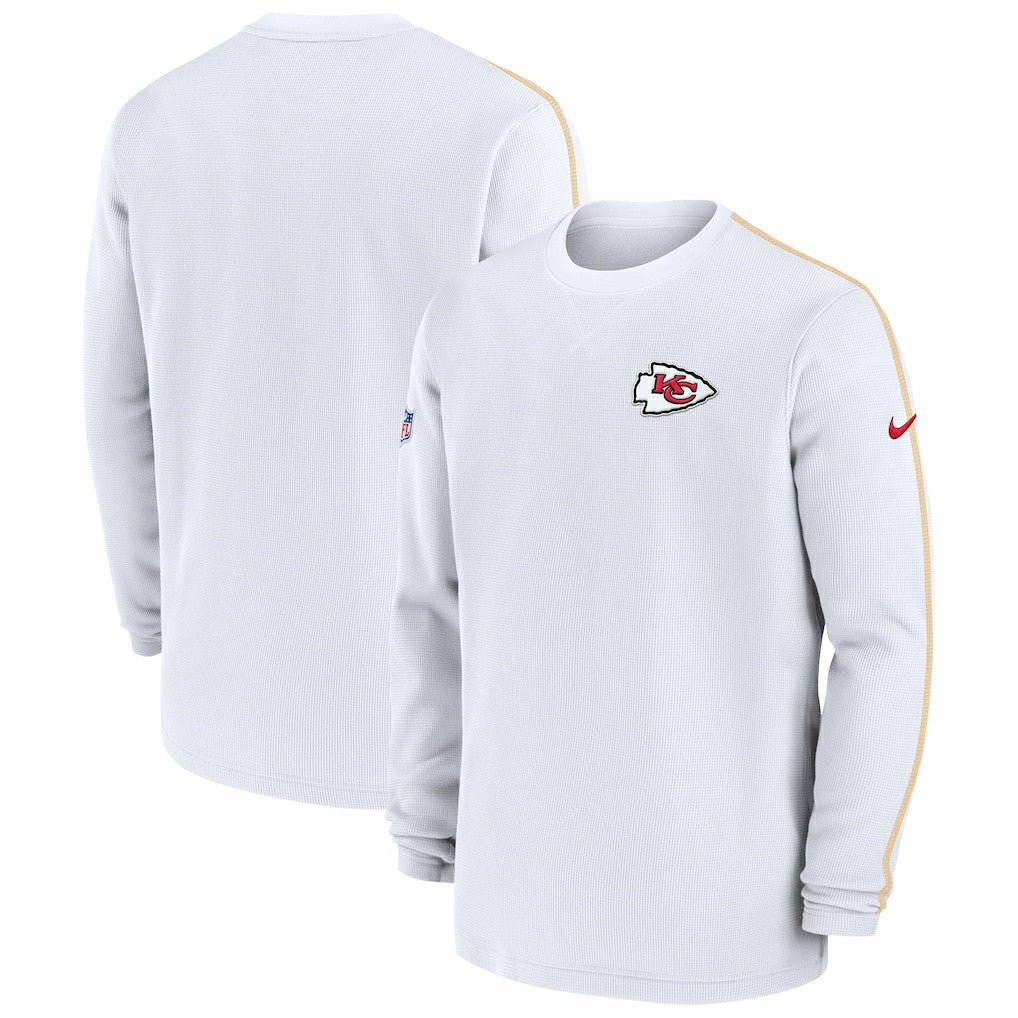 Kansas City Chiefs 2024 Sideline Coaches Long Sleeve Top Red