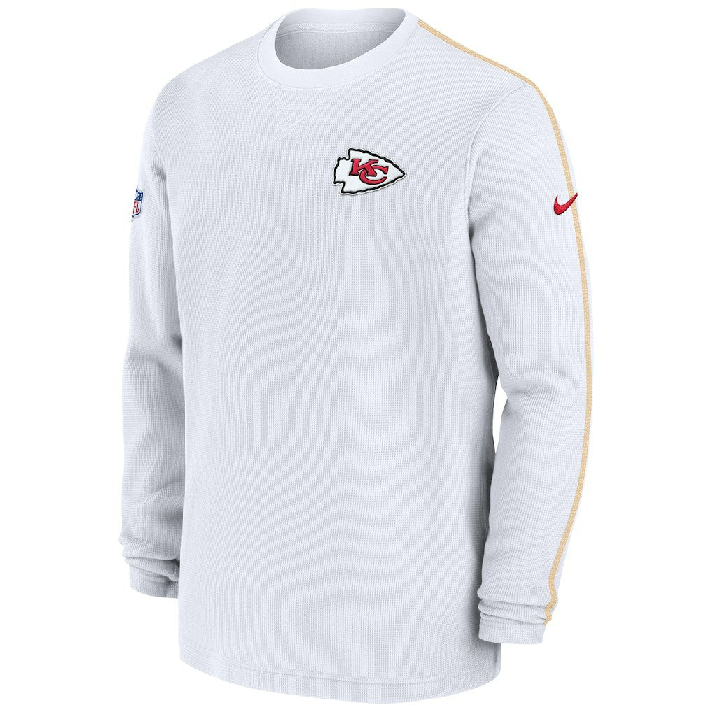 Kansas City Chiefs 2024 Sideline Coaches Long Sleeve Top Red