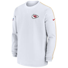 Kansas City Chiefs 2024 Sideline Coaches Long Sleeve Top Red