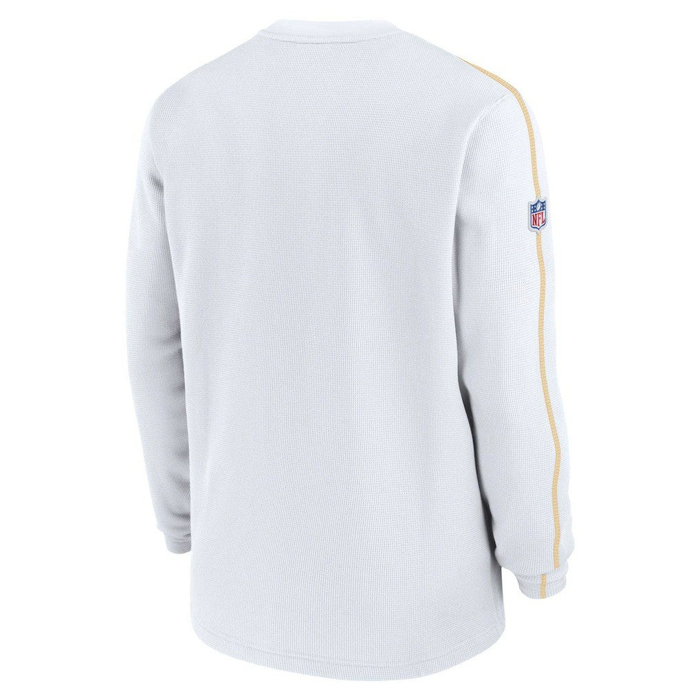 Kansas City Chiefs 2024 Sideline Coaches Long Sleeve Top White