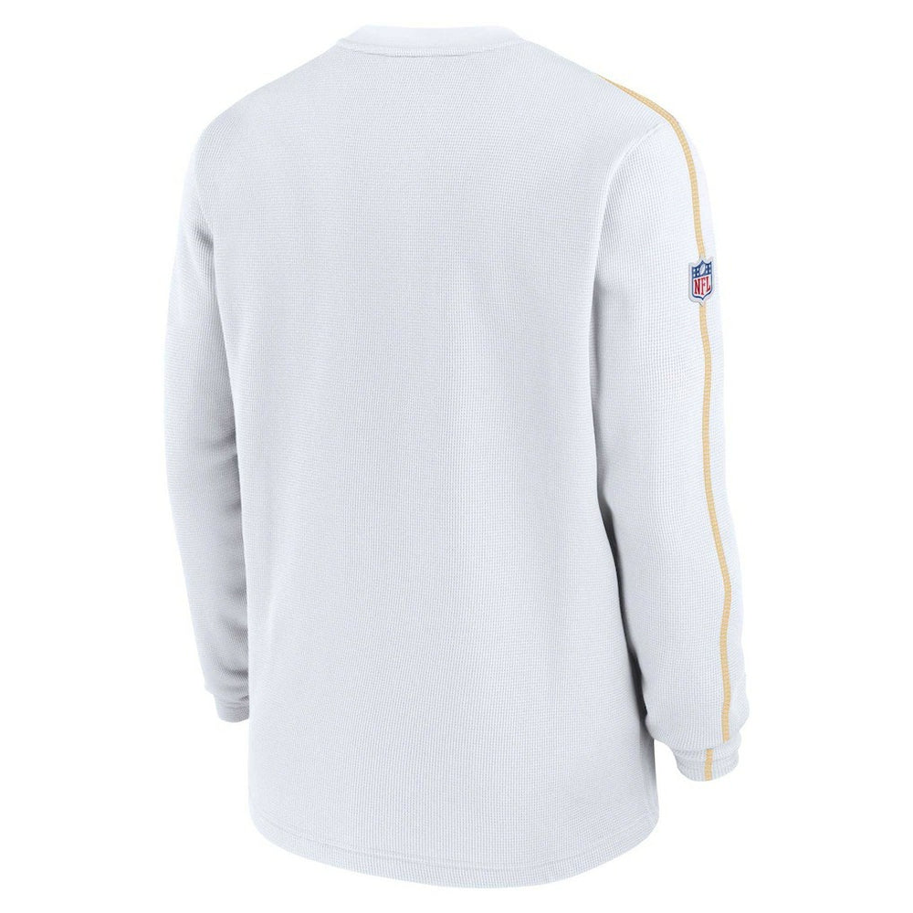 Kansas City Chiefs 2024 Sideline Coaches Long Sleeve Top White