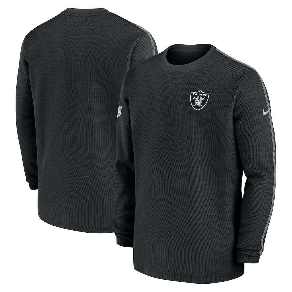 Las Vegas Raiders 2024 Sideline Coaches Long Sleeve Top Black