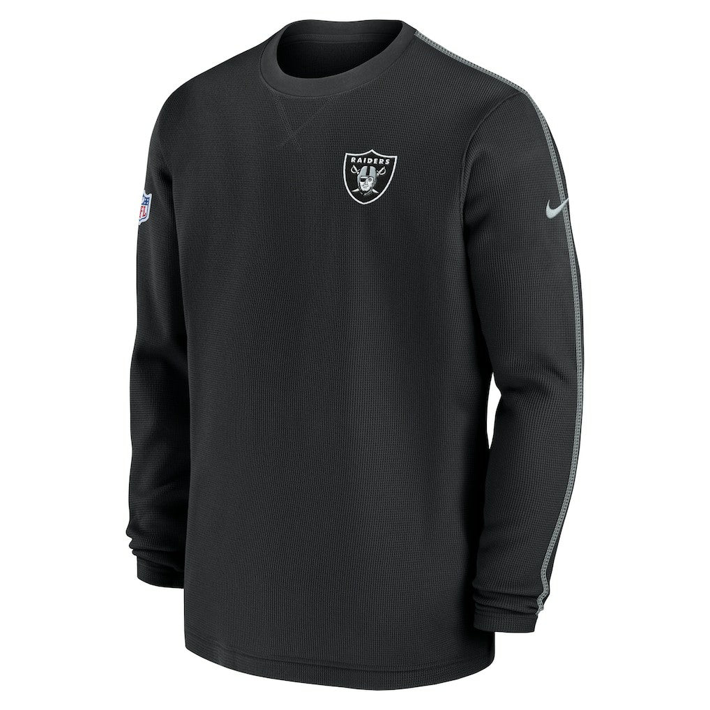 Las Vegas Raiders 2024 Sideline Coaches Long Sleeve Top Black