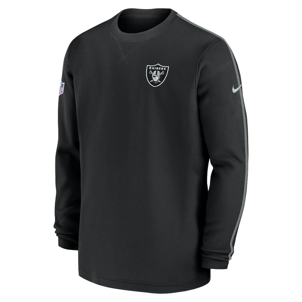 Las Vegas Raiders 2024 Sideline Coaches Long Sleeve Top Black