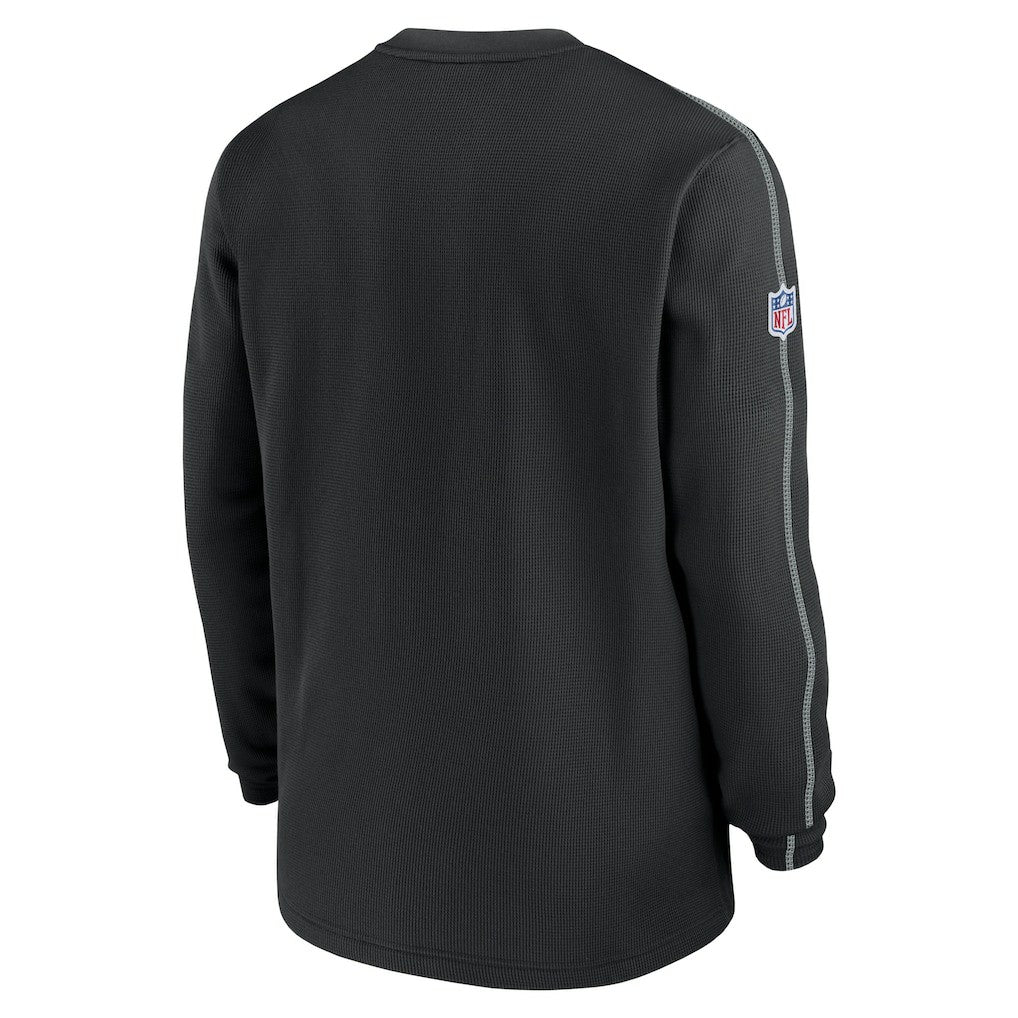 Las Vegas Raiders 2024 Sideline Coaches Long Sleeve Top Black
