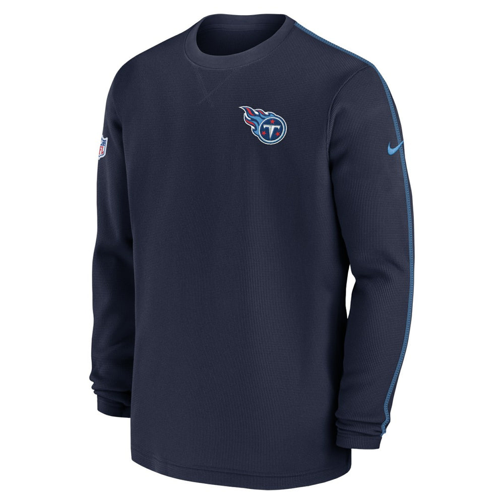 Tennessee Titans 2024 Sideline Coaches Long Sleeve Top Navy