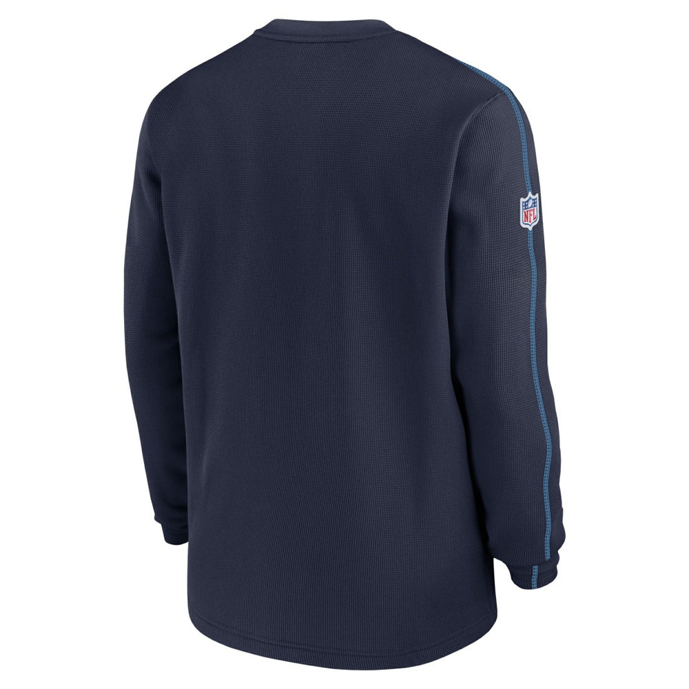 Tennessee Titans 2024 Sideline Coaches Long Sleeve Top Navy