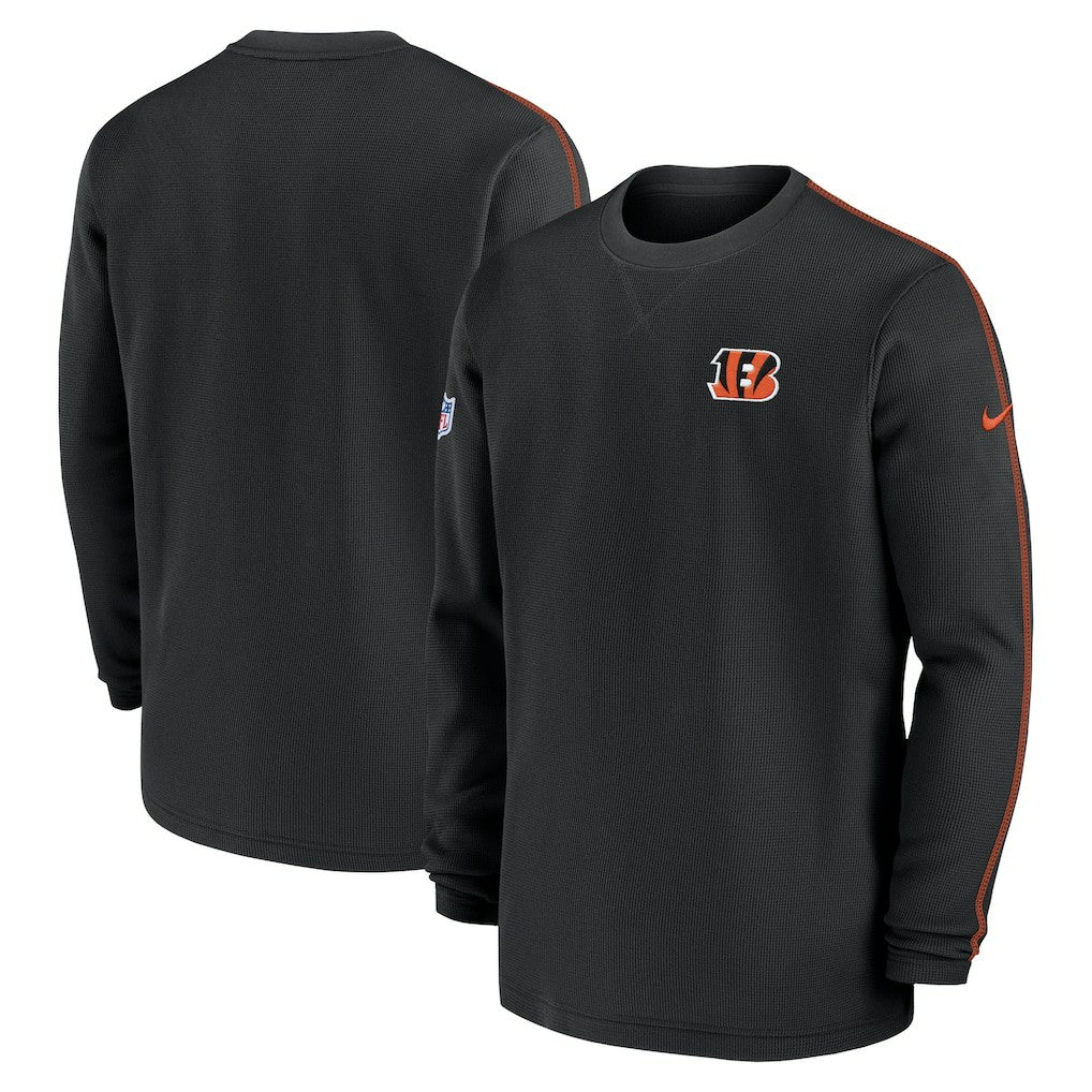 Cincinnati Bengals 2024 Sideline Coaches Long Sleeve Top Black
