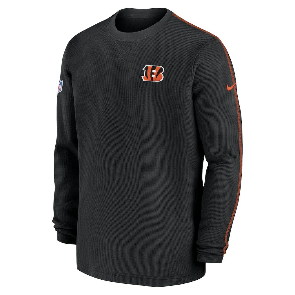 Cincinnati Bengals 2024 Sideline Coaches Long Sleeve Top Black