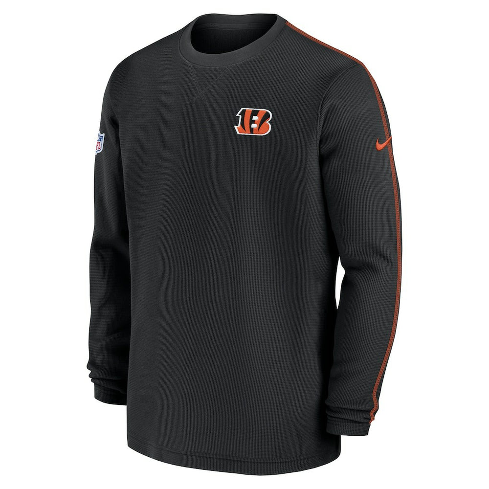 Cincinnati Bengals 2024 Sideline Coaches Long Sleeve Top Black