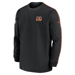 Cincinnati Bengals 2024 Sideline Coaches Long Sleeve Top Black