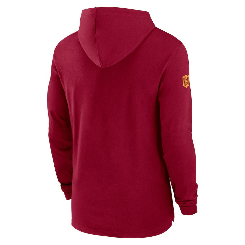 Washington Commanders 2024/25 Sideline Performance Long Sleeve Hoodie T-Shirt Burgundy