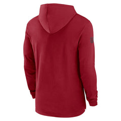Arizona Cardinals 2024/25 Sideline Performance Long Sleeve Hoodie T-Shirt Cardinal