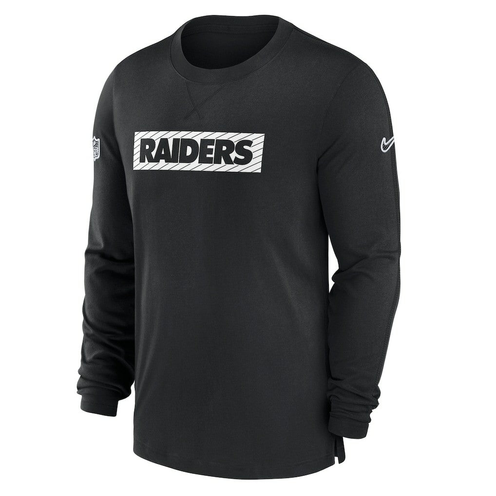 Las Vegas Raiders Sideline Player Performance Long Sleeve T-Shirt Black