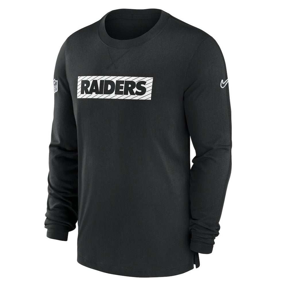 Las Vegas Raiders Sideline Player Performance Long Sleeve T-Shirt Black