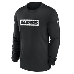 Las Vegas Raiders Sideline Player Performance Long Sleeve T-Shirt Black