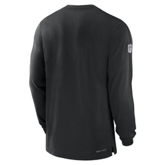 Las Vegas Raiders Sideline Player Performance Long Sleeve T-Shirt Black