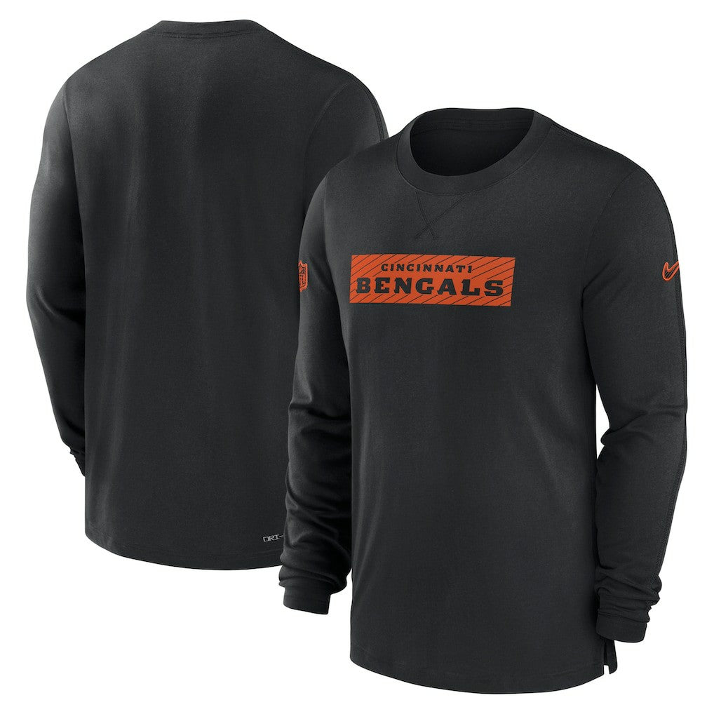 Cincinnati Bengals Sideline Player Performance Long Sleeve T-Shirt Black