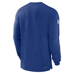 New York Giants Sideline Player Performance Long Sleeve T-Shirt Royal
