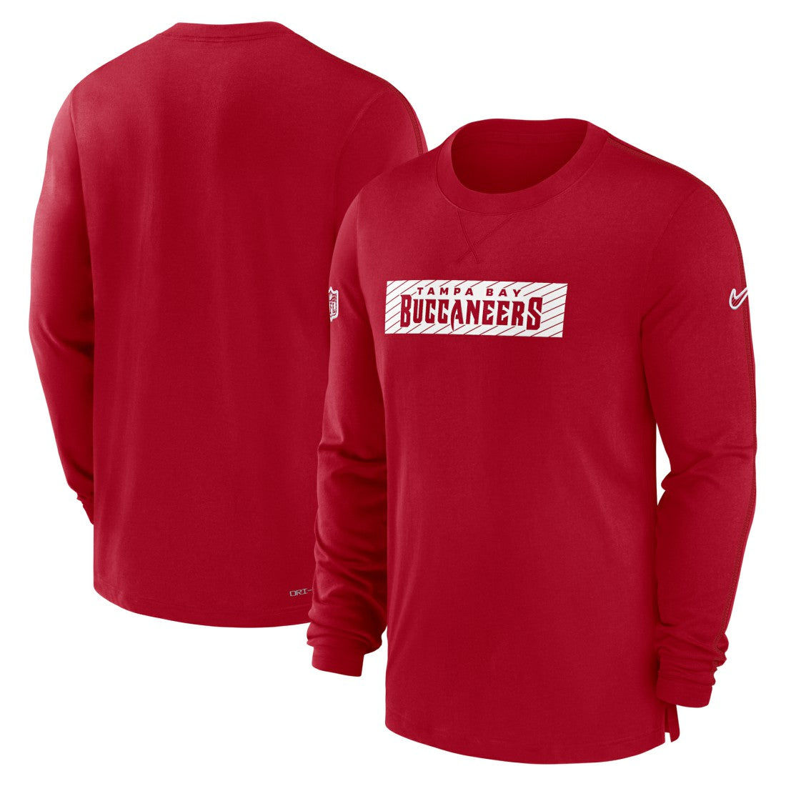 Tampa Bay Buccaneers Sideline Player Performance Long Sleeve T-Shirt Red