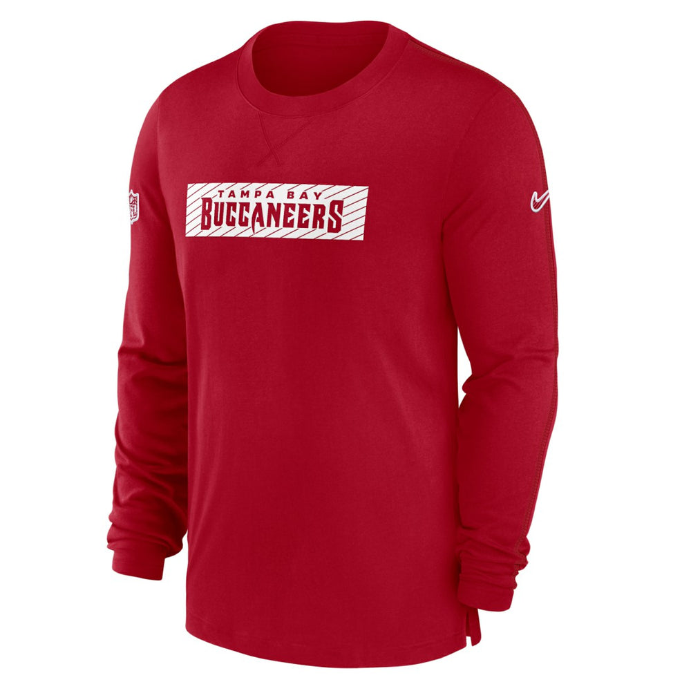 Tampa Bay Buccaneers Sideline Player Performance Long Sleeve T-Shirt Red
