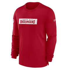 Tampa Bay Buccaneers Sideline Player Performance Long Sleeve T-Shirt Red
