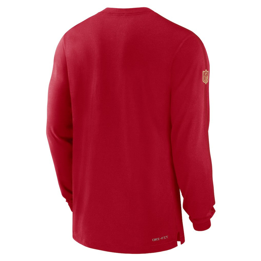 San Francisco 49ers Sideline Player Performance Long Sleeve T-Shirt Scarlet