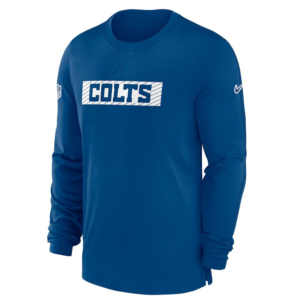 Indianapolis Colts Sideline Player Performance Long Sleeve T-Shirt Royal
